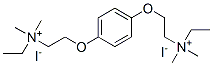 ethyl-[2-[4-[2-(ethyl-dimethyl-ammonio)ethoxy]phenoxy]ethyl]-dimethyl-azanium diiodide 结构式