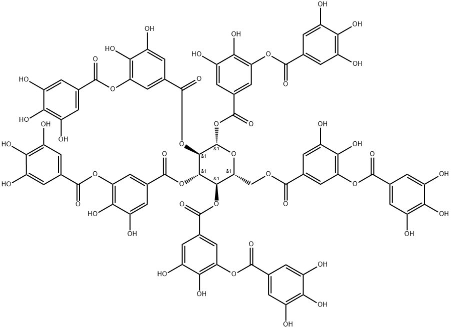 单宁酸 结构式