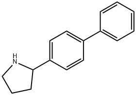 2-(4-二苯基)-吡咯烷 结构式