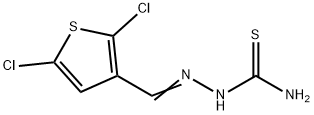 [(2,5-dichlorothiophen-3-yl)methylideneamino]thiourea 结构式