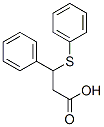 3-苯基-3-(苯基硫烷基)丙酸 结构式