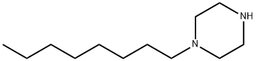 1-N-辛基哌嗪 结构式