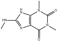 1,3-dimethyl-8-methylamino-7H-purine-2,6-dione 结构式