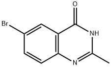 6-溴-2-甲基喹唑啉-4(3H)-酮 结构式