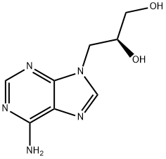 9-[(2S)-2,3-Dihydroxypropyl]-9H-purine-6-amine 结构式
