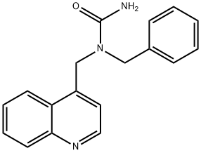 1-benzyl-1-(quinolin-4-ylmethyl)urea 结构式