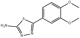 5-(3,4-二甲氧基-苯基)-[1,3,4]噻二唑-2-胺 结构式