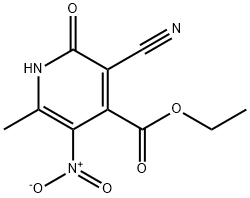 2-羟基-3-氰基-6-甲基-5-硝基异烟酸乙酯 结构式