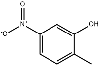 5-硝基-2-甲基苯酚 结构式