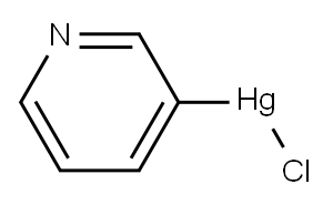 Chloro(3-pyridinyl)mercury(II) 结构式