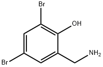 3,5-DIBROMO-2-HYDROXYBENZYLAMINE 结构式