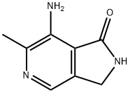 7-氨基-6-甲基-1H,2H,3H-吡咯并[3,4-C]吡啶-1-酮 结构式