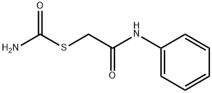 2-carbamoylsulfanyl-N-phenyl-acetamide 结构式
