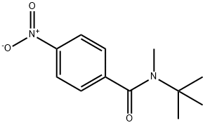 N-(1,1-Dimethylethyl)-N-methyl-4-nitrobenzamide 结构式