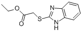 2-(1H-1,3-苯并二唑-2-基硫烷基)乙酸乙酯 结构式