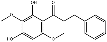 1-(2,4-二羟基-3,6-二甲氧基苯基)-3-苯基-1-丙酮 结构式