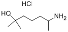 6-氨基-2-甲基-2-庚醇盐酸盐 结构式