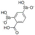 4-(Dihydroxy(oxido)stibino)benzoic acid 结构式