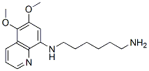 N-(5,6-dimethoxyquinolin-8-yl)hexane-1,6-diamine 结构式