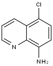 8-氨基-5-氯喹啉 结构式