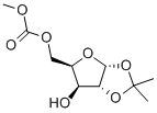 5-O-甲酯基1,2-O-异亚丙基A-D呋喃木糖 结构式