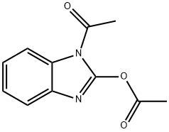 (1-acetylbenzoimidazol-2-yl) acetate 结构式