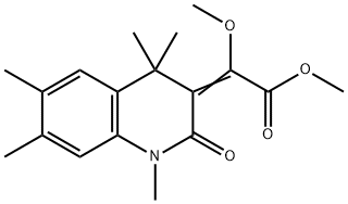 methyl (2Z)-2-methoxy-2-(1,4,4,6,7-pentamethyl-2-oxo-quinolin-3-yliden e)acetate 结构式