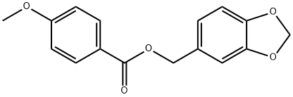 benzo[1,3]dioxol-5-ylmethyl 4-methoxybenzoate 结构式