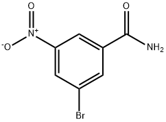 3-溴-5-硝基苯甲酰胺 结构式