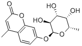 4-甲基伞形酮基-A-L-岩藻糖苷 结构式
