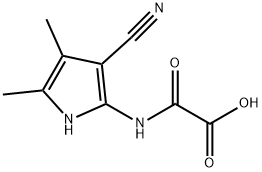 3-cyano-4,5-dimethyl-2-pyrroloxamic acid 结构式