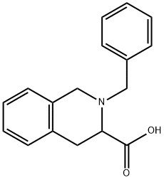 2-苄基-1,2,3,4-四氢异喹啉-3-甲酸 结构式