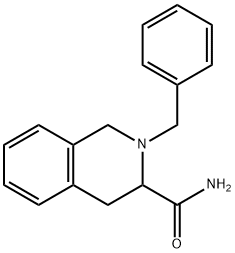 2-BENZYL-1,2,3,4-TETRAHYDRO-ISOQUINOLINE-3-CARBOXYLIC ACID AMIDE 结构式