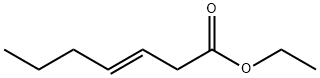 (E)-3-Heptenoic acid ethyl ester 结构式