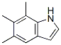 5,6,7-Trimethyl-1H-indole 结构式