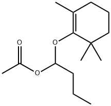 1-[(2,6,6-Trimethyl-1-cyclohexen-1-yl)oxy]-1-butanol acetate 结构式