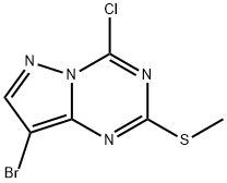 8-溴-4-氯-2-(甲硫基)吡唑并[1,5-A] [1,3,5]三嗪 结构式