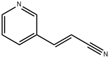 3-(吡啶-3-基)丙烯腈 结构式