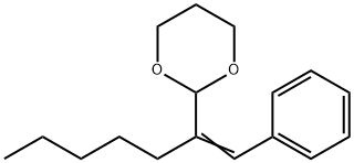 2-(1-phenylhept-1-en-2-yl)-1,3-dioxane 结构式