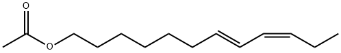 (7Z,9E)-十二碳二烯醇乙酸酯 结构式