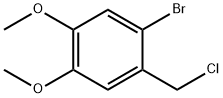 1-溴-2-(氯甲基)-4,5-二甲氧基-苯 结构式