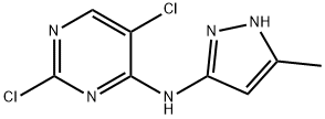 2,5-二氯--N-(5-甲基-1H-吡唑-3-基)-4-氨基嘧啶 结构式