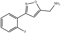 C-3 - (2 - 氟苯基)-5-异恶唑甲胺 结构式