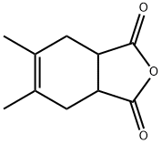 4-环己烯-1,2-二羧基酐,4,5-二甲基- 结构式