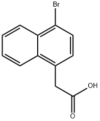 4-Bromo-1-naphthaleneacetic acid 结构式