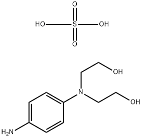 N,N-双(2-羟乙基)-对苯二胺硫酸盐 结构式