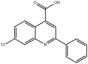 7-氯-2-苯基喹啉-4-羧酸 结构式