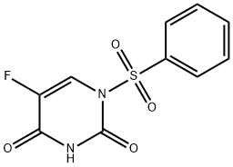 1-(Phenylsulfonyl)-5-fluorouracil 结构式