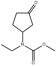 Carbamic  acid,  ethyl(3-oxocyclopentyl)-,  methyl  ester  (9CI) 结构式