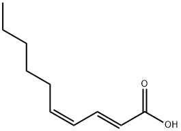 (2E,4Z)-2,4-decadienoic acid  结构式